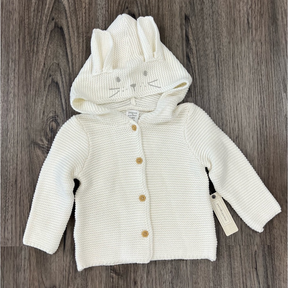 NWT Peyton & Parker bunny sweater - size 6-9months